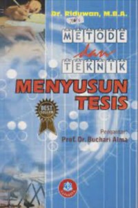 Image of Metode dan Teknik Menyusun Tesis