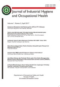 Image of Journal Of Industrial Hygiene and Occupational Health
